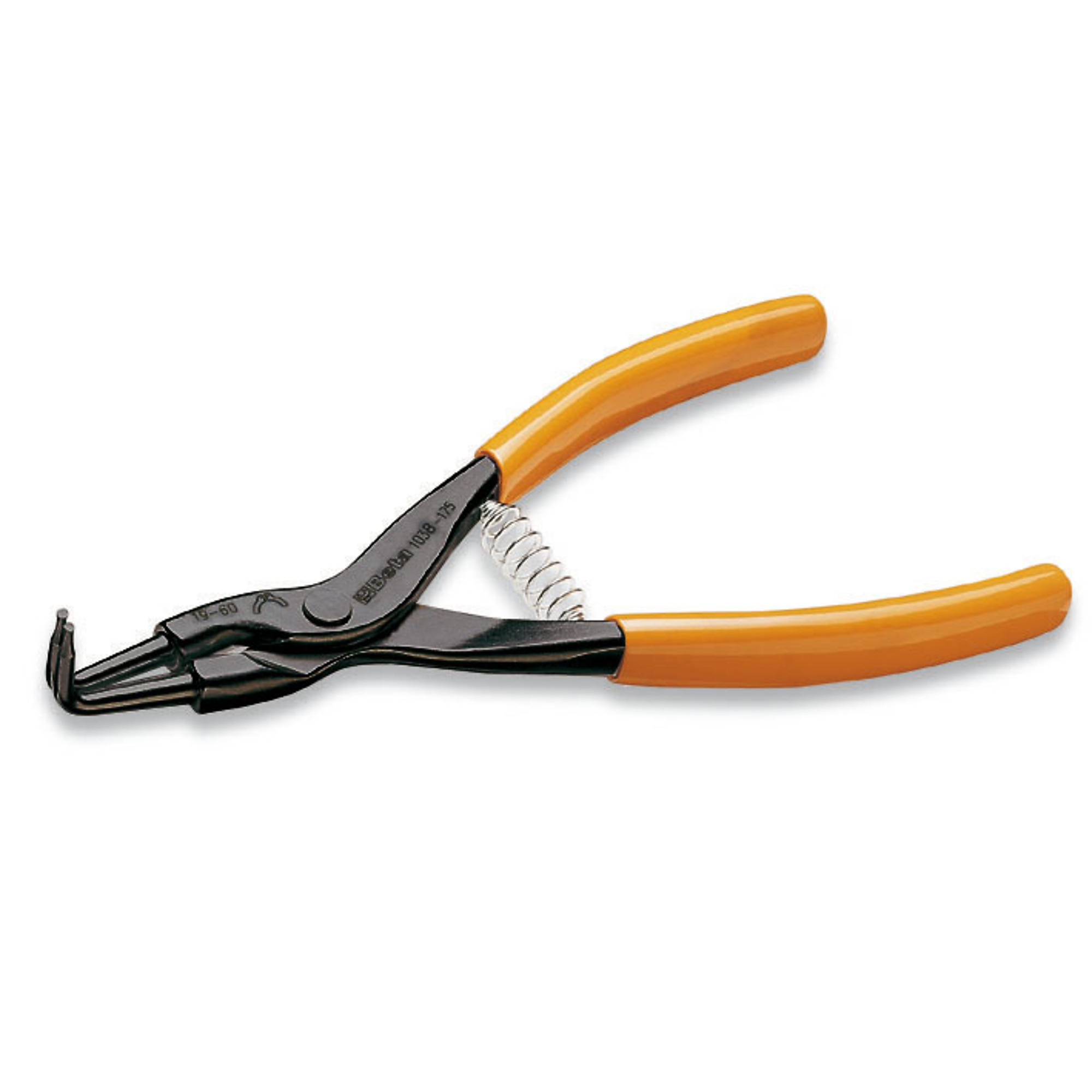 Beta 90° External Retaining Ring Snap Ring Circlip Pliers — 135mm x 1.3mm, PVC-Coated Handles, Black Oxide Finish, Model# 1038 135X13